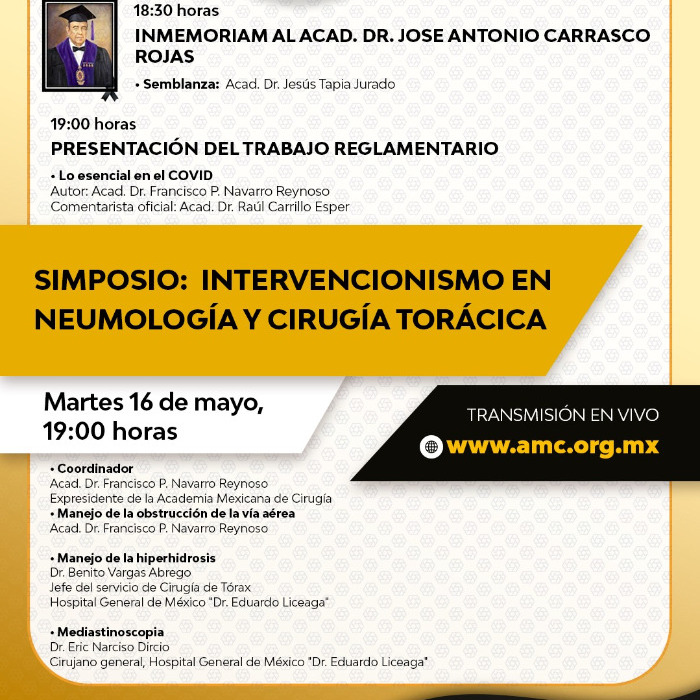 INTERVENCIONISMO EN NEUMOLOGÍA Y CIRUGÍA TORÁCICA