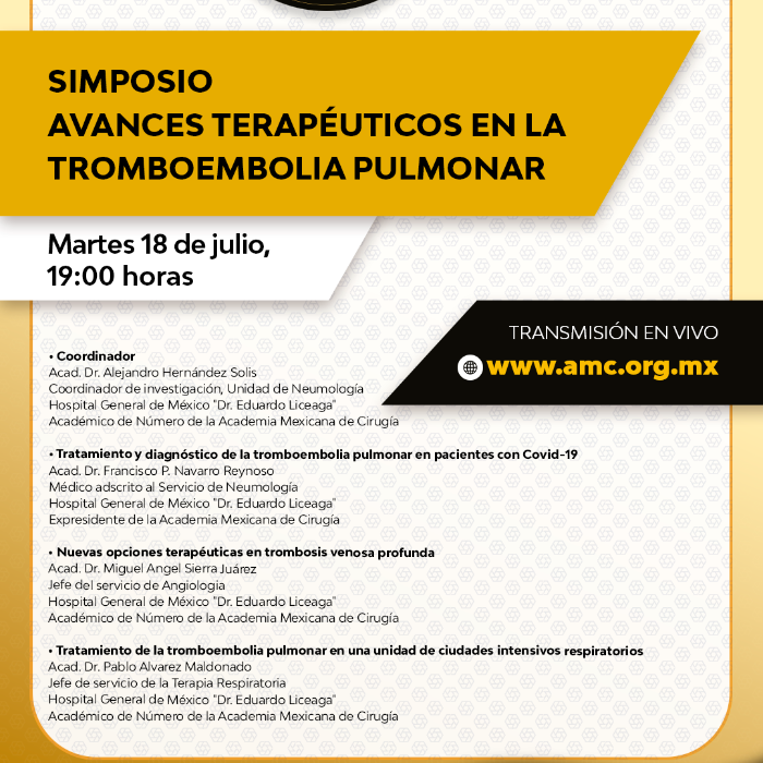 Simposio Avances Terapéuticos en la Tromboembolia Pulmonar