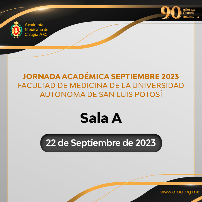 Viernes 22 Septiembre Sala A Jornadas Académicas 2023