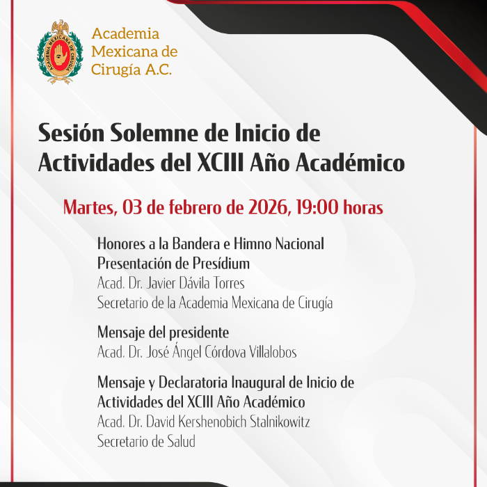 Sesión Solemne de Inicio de Actividades del XCIII Año
