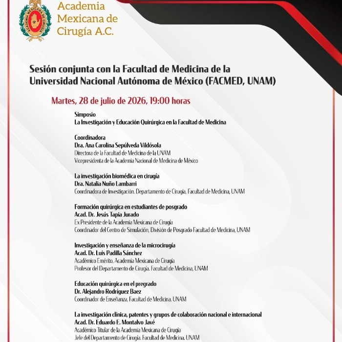 Simposio La Investigación y Educación Quirúrgica en la Facultad de Medicina