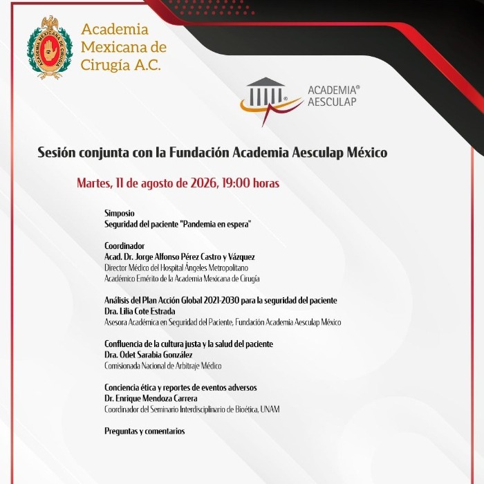 Sesión conjunta con la Fundación Academia Aesculap México